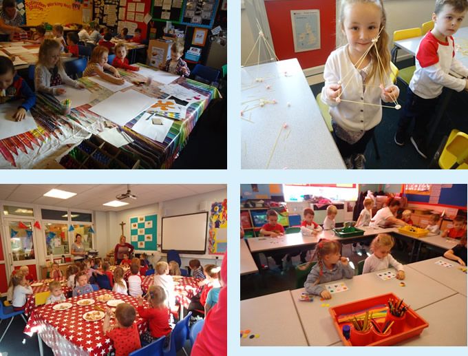 Picture of the children learning MFL